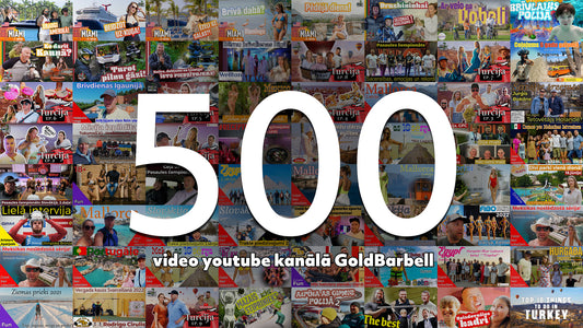 500 video YouTube kanālā GoldBarbell!