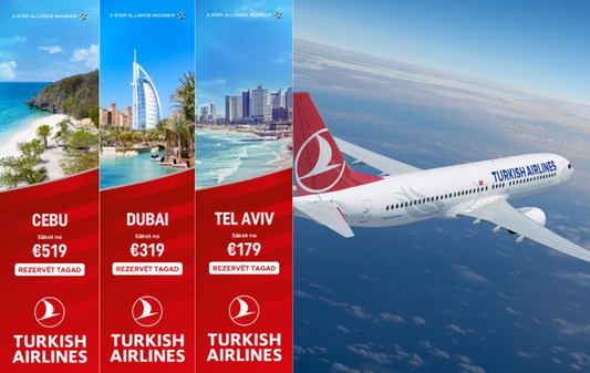 Lido izdevīgāk kopā ar Turkish Airlines!